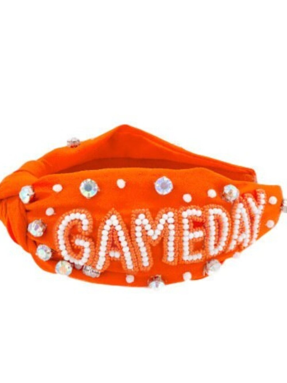 Orange and White Gameday Headband